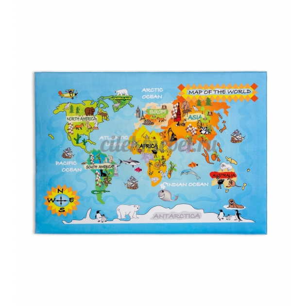 Ковер Cilek Soft Gravity World Carpet 100 на 150 см