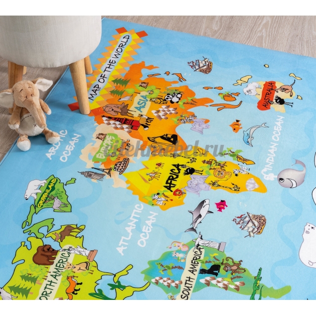 Ковер Cilek Soft Gravity World Carpet 100 на 150 см