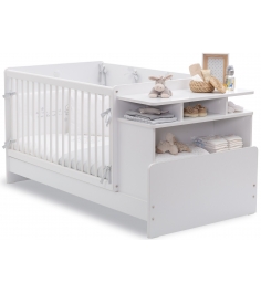 Кровать трансформер с полками Cilek Baby Cotton