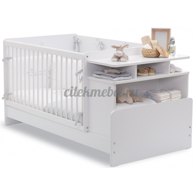 Кровать трансформер с полками Cilek Baby Cotton