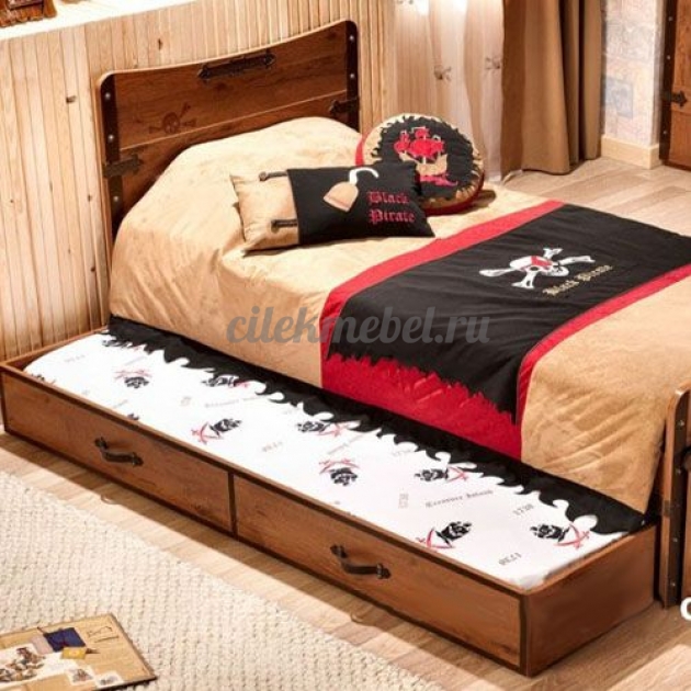 Выдвижное спальное место Cilek Black Pirate 190 на 90 см