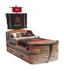 Кровать корабль Cilek Black Pirate