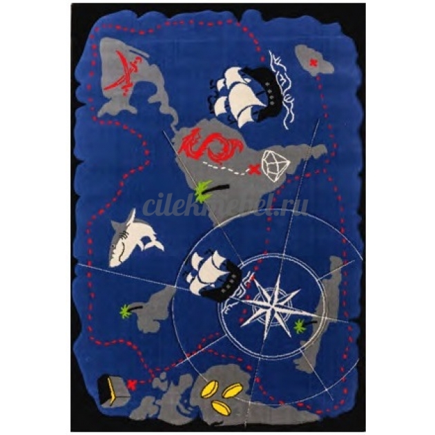 Детский ковер Cilek Black Pirate 133 на 190 см