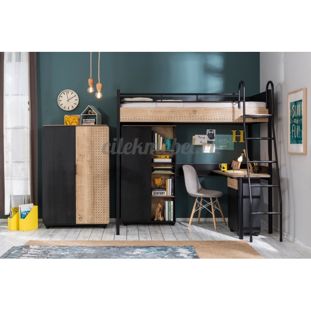 Двухстворчатый шкаф Cilek Black