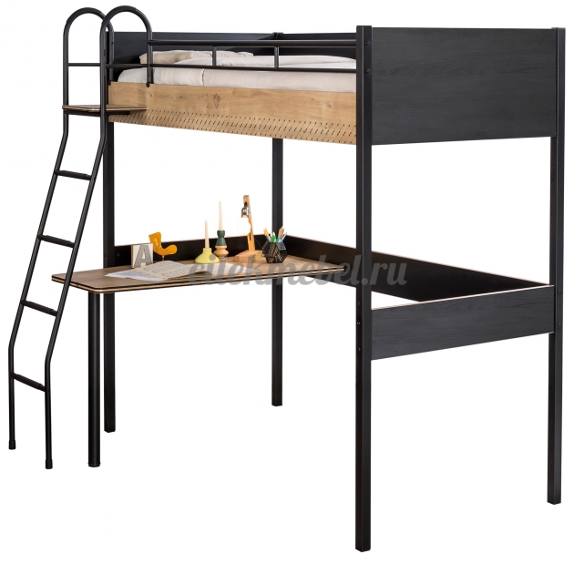 Кровать чердак Cilek Compact Black 190 на 90 см