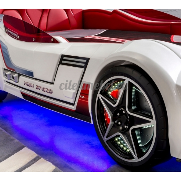 Кровать машина Cilek GTS белая
