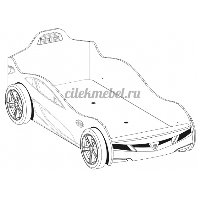 Кровать машина Cilek Coupe белая