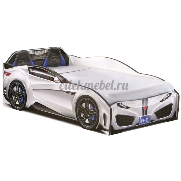 Кровать машина Cilek spyder car white