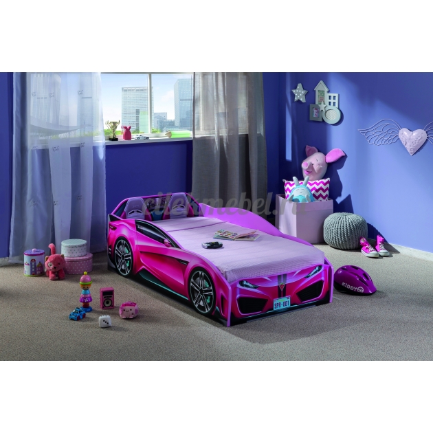 Кровать машина Cilek spyder car pink