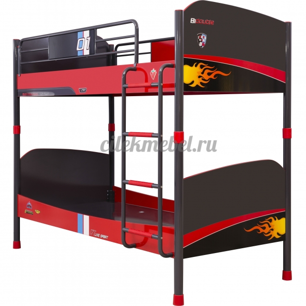 Двухъярусная кровать Cilek Champion Racer 200 на 90 см