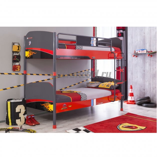 Двухъярусная кровать Cilek Champion Racer 200 на 90 см