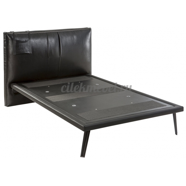 Кровать Cilek Dark Metal 200 на 100 см мягкое изголовье