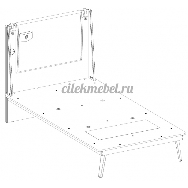 Кровать Cilek Dark Metal 200 на 100 см