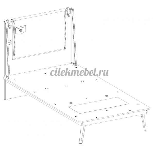 Кровать Cilek Dark Metal Line 200 на 100 см