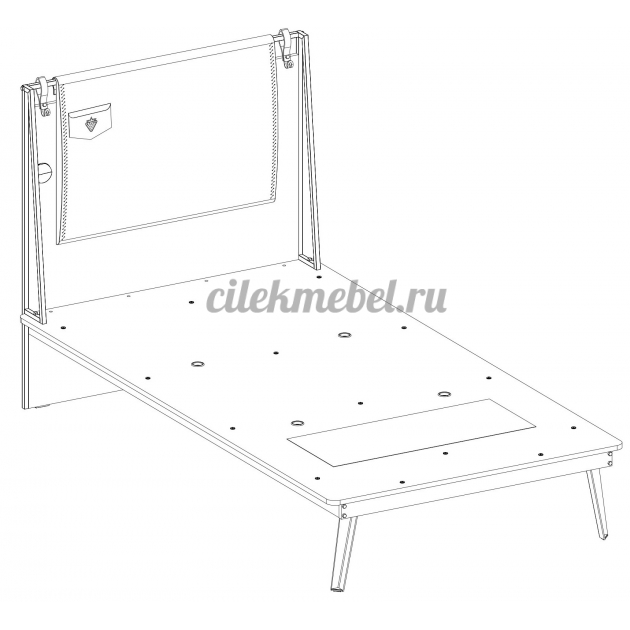 Кровать Cilek Dark Metal Line 200 на 120 см