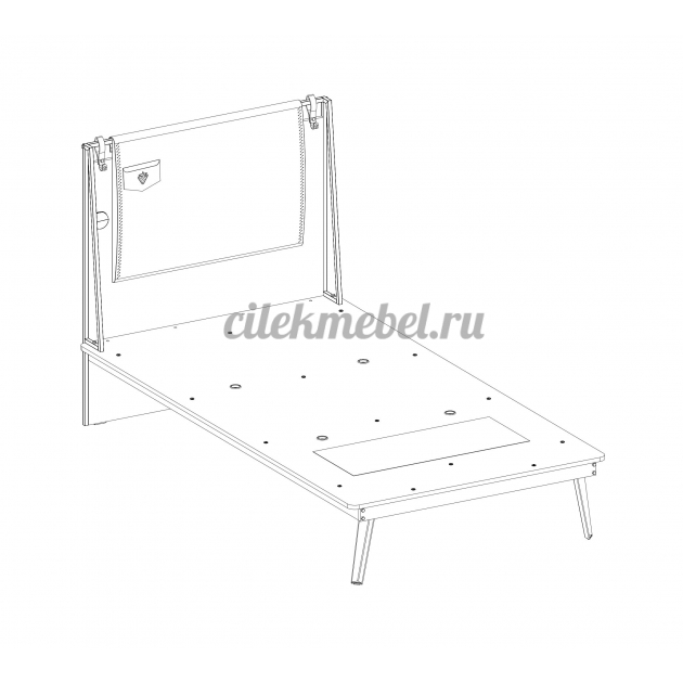 Кровать Cilek Dark Metal Line 200на 120