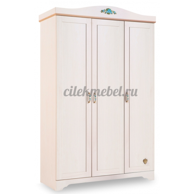 Трехстворчатый шкаф Cilek Flora Classic