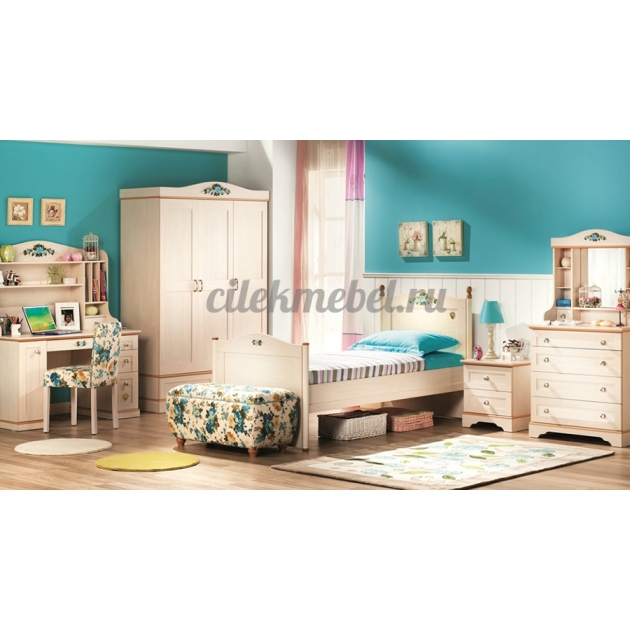 Трехстворчатый шкаф Cilek Flora Classic