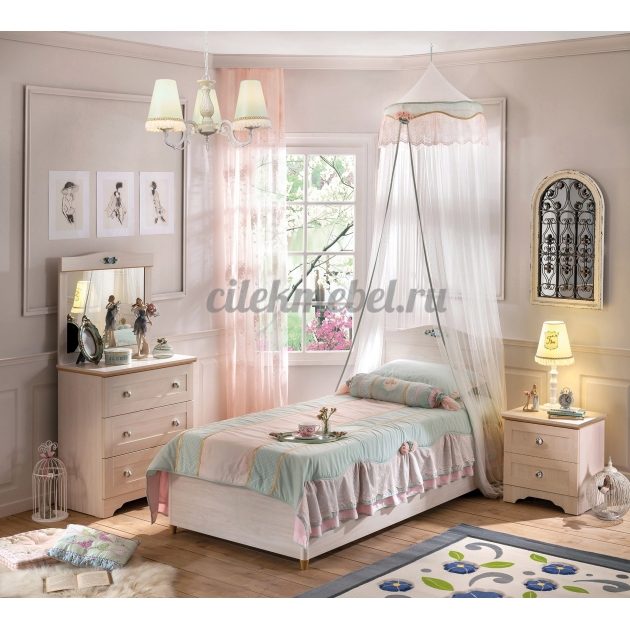 Кровать с подъемным механизмом Cilek Flora 90 на 190 см