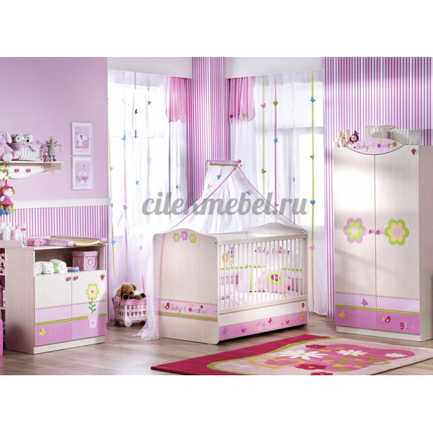 Кроватка для новорожденных Cilek Baby Flower