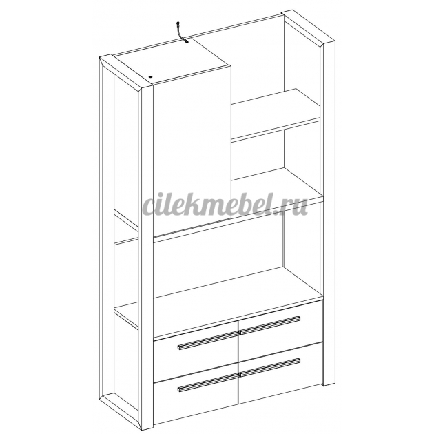 Стеллаж Cilek Lofter