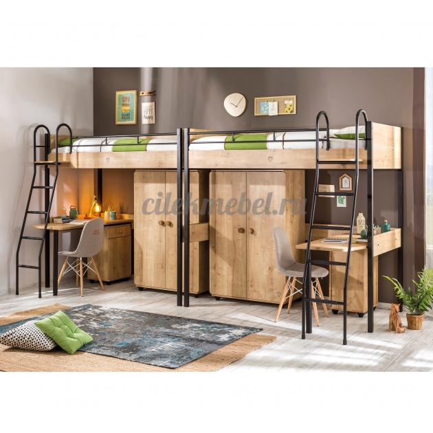 Кровать чердак Cilek Compact Mocha 190 на 90 см