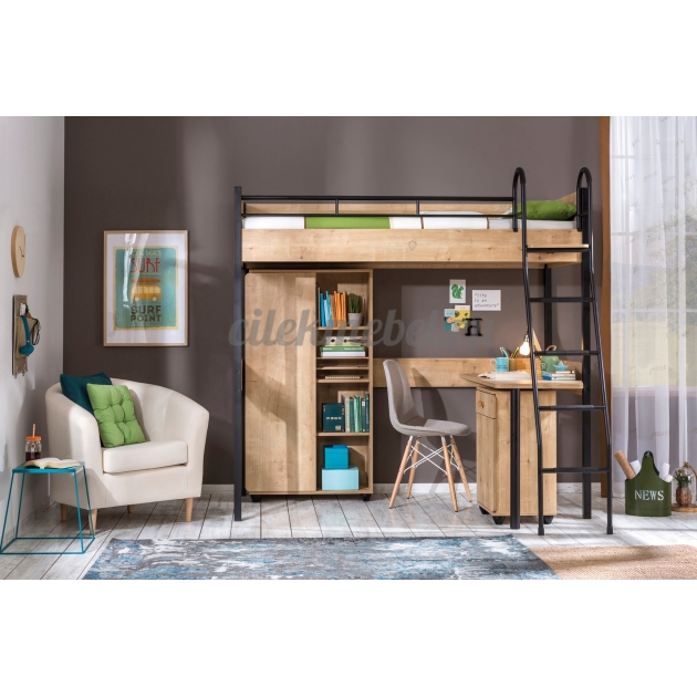 Кровать чердак Cilek Compact Mocha 190 на 90 см