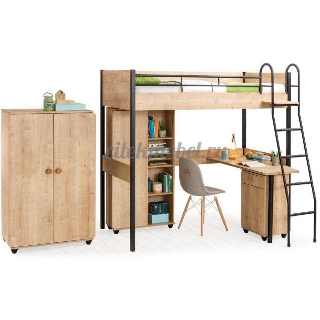 Кровать чердак Cilek Compact Mocha 190 на 90 см