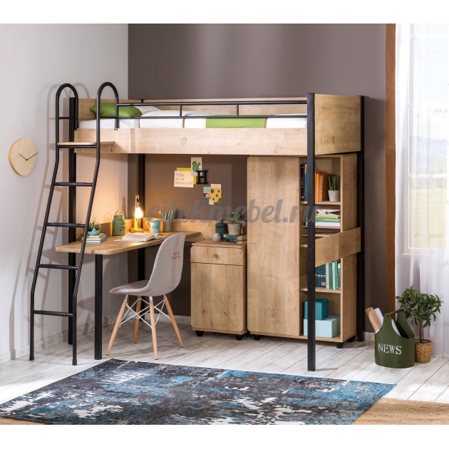 Кровать чердак Cilek Compact Mocha 190 на 90 см