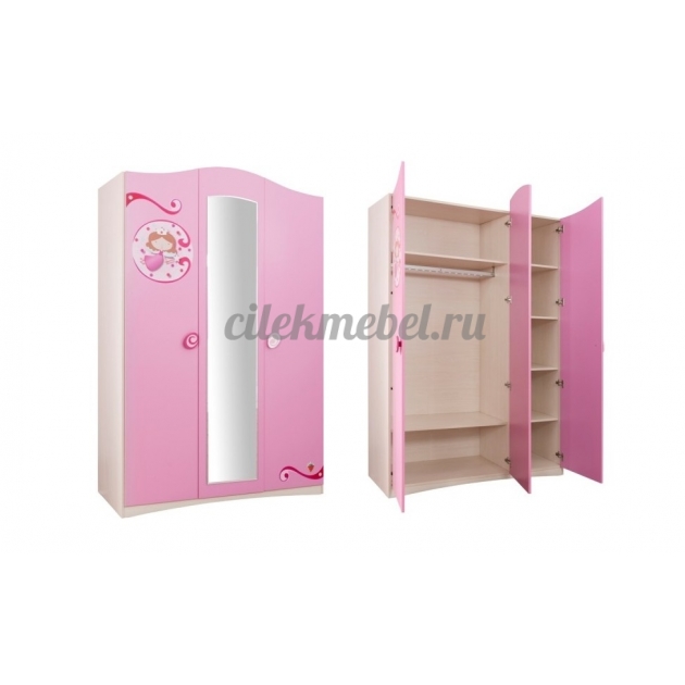 Трехстворчатый шкаф Cilek SL Princess