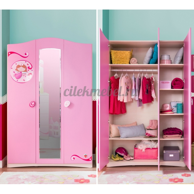 Трехстворчатый шкаф Cilek SL Princess