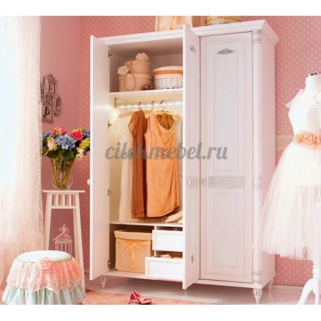 Трехстворчатый шкаф Cilek Romantic