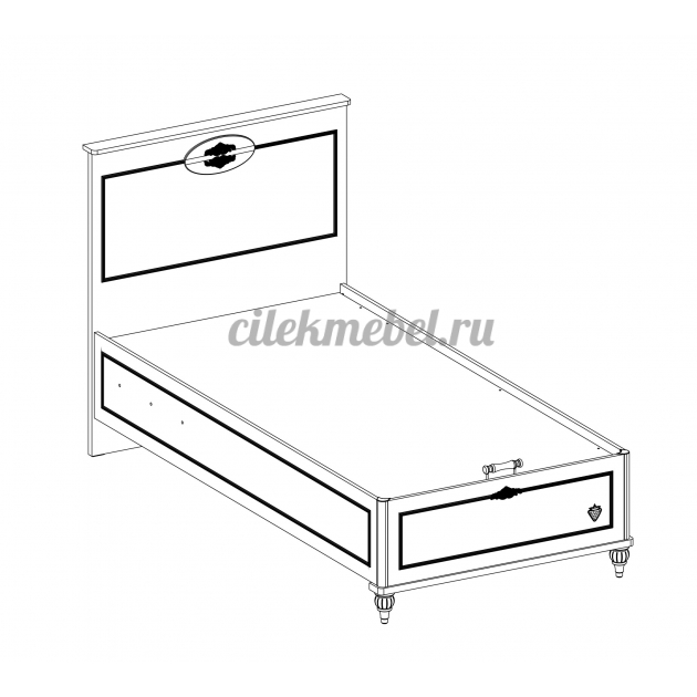 Кровать с подъемным механизмом Cilek Romantica 100x200