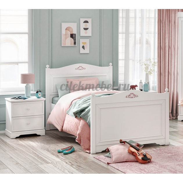 Кровать Cilek Rustic White 200 на 100