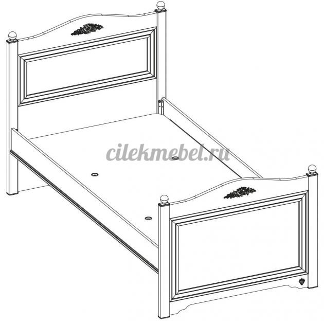 Кровать Cilek Rustic White 200 на 100