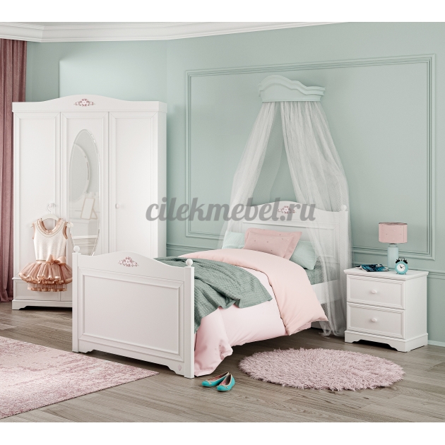 Кровать Cilek Rustic White 200 на 120
