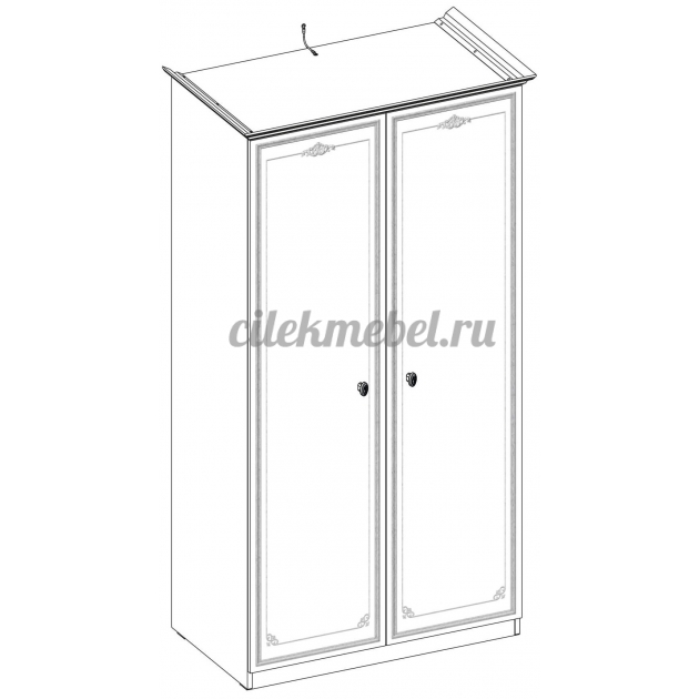 Двухстворчатый шкаф Cilek Selena Grey