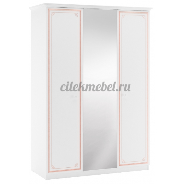Трехдверный шкаф Cilek Selena Pink