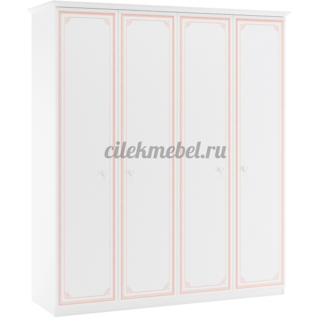 Шкаф четырехдверный Cilek Selena Pink