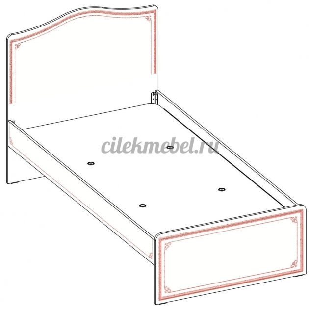 Кровать Cilek Selena Pink 200 на 120
