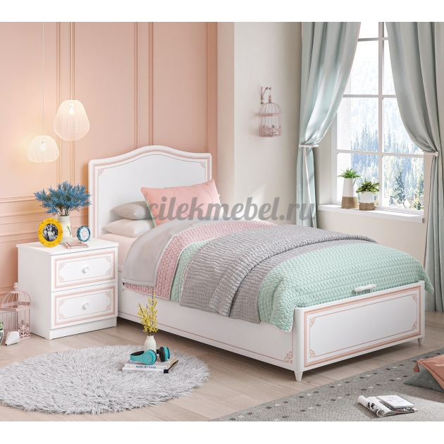 Кровать с подъемным механизмом Cilek Selena Pink 200 на 100 см