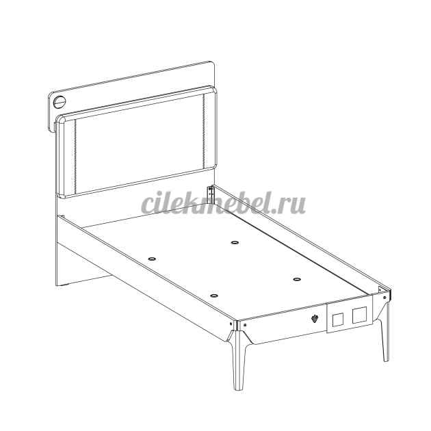 Кровать Line Cilek Trio 200 на 100 см