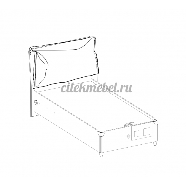 Кровать с подъемным механизмом Cilek Trio 200 на 100 см
