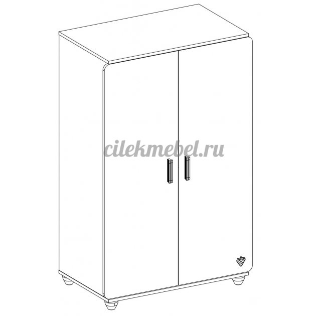 Двухстворчатый шкаф Cilek White