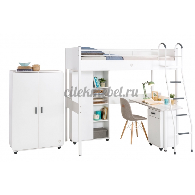 Кровать чердак Cilek Compact White 190 на 90 см