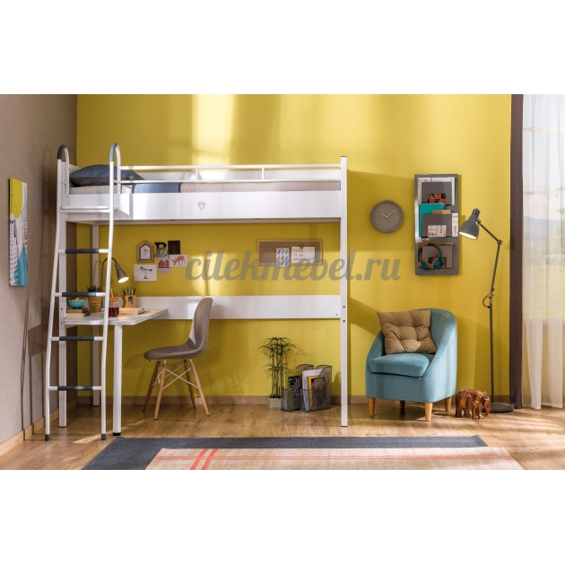 Кровать чердак Cilek Compact White 190 на 90 см