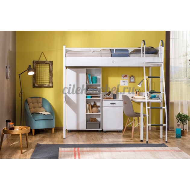Кровать чердак Cilek Compact White 190 на 90 см