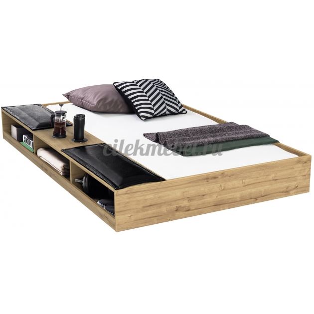 Выдвижная кровать Cilek Wood Metal с полками 90х190